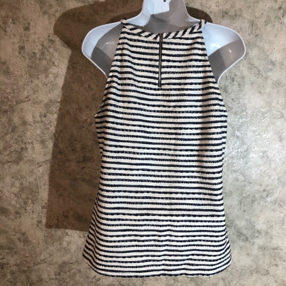 Green Envelope striped Woman's Halter Top - Picture 6 of 9